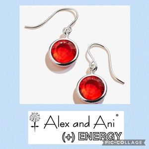 NWT Alex and Ani Swarovski Crystal Siam Earrings